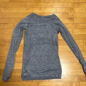 Lululemon swiftly tech long sleeve grey shirt